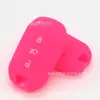 Funda de Silicona para Llave de Coche Peugeot Citroen Funda Plegable para Llave Elysee Botón de Luz de Bienvenida