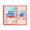 Ciudad Prohibida de Pekín, Palacio de Verano, Templo del Cielo Souvenirs Turísticos, Cuaderno de Lujo, Juego de Imanes para Refrigerador con Arena Líquida, Regalo Estilo Chino