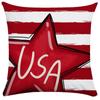 Fronha de Travesseiro para o Dia da Independência Americana Transfronteiriça Linho Estampado Capa de Almofada Decorativa para Sala de Estar e Quarto