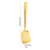 Juego de cocina de acero inoxidable 201 con mango largo, cuchara y espátula bañadas en oro para el hogar transfronterizo, cuchara sopera y espumadera de acero inoxidable