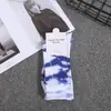 Calcetines de Algodón de Marca de Moda para Pareja Calcetines Altos Moda Urbana Estilo Hip-Hop Calcetines para Hombres y Mujeres Manualidad Tie-Dye Moda Elegante