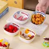Nuevo Plato Cerámico para Snacks de Mickey, Plato Cuadrado para Condimentos de Hot Pot, Plato para Salsa de Alta Estética, Plato para Salsa de Soja Doméstico, Uso en Restaurante