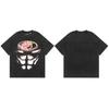 Transfronterizo 2026 Verano Nueva Marca Europea y Americana de Moda Unisex Holgada Manga Corta Cuello Redondo Camiseta Retro Versátil Casual Manga Media