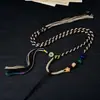 Cordón de Collar Tejido Hecho a Mano de Xizang Cordón de Colgante Multicolor de Venta Caliente Borla Vintage Cordón para Colgar Joyería Popular en Vivo