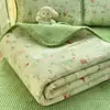 Funda de Cama Doble Cara Grado A Materno e Infantil Una Cara Doble Capa de Gasa Una Cara Matraz de Leche Juego de Tres Piezas Almohadilla Suave Colcha~