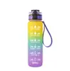 Botella de Agua Deportiva Tritan de 1000ml Vaso de Plástico para Fitness con Asa Mate Botella de Agua a Prueba de Fugas Vaso Espacial para Estudiantes
