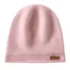 Chapéu de Tricô de Caxemira Pura Outono e Inverno Linha Única Masculino À Prova de Frio Chapéu Baotou Versátil Chapéu de Confinamento Chapéu Frio
