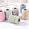 Cuerda de Algodón de Color Degradado de 2 mm Hilo de Algodón de Color Degradado 100 m Cuerda para Macramé Hecho a Mano DIY