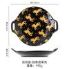 Plato Binaural Estilo Japonés Pavo Real Verde Oscuro Cerámica Bajo Esmalte Plato de Plato Colorido Plato de Plato Binaural Simple para el Hogar Estilo Europeo