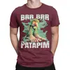 Novidade Brr Brr Patapim Cérebro Podre Italiano Camisetas Masculinas Gola Redonda Algodão