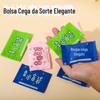 Nova bolsa surpresa da sorte de texto bolsa vazia comida em miniatura criativa para brincar bolsa de presente surpresa material de papelaria inspirador para estudantes bolsa pequena
