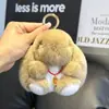 Chaveiro Pingente Coelho Rex Fofo para Carro Brinquedo de Pelúcia Desenho Animado Decoração de Bolsa Coelho