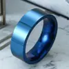Anel de aço titânio aço inoxidável feminino versátil cabelo francês ins feminino anel liso banhado muito fino não desbota design de nicho