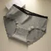 Ropa interior para mujer Calzones de algodón puro 2025 Estilo nuevo Algodón Entrepierna antibacteriana Cintura media Cubre cadera Estilo dulce Pantalones cortos para niña