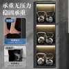 Nicho de acero inoxidable 304, almacenamiento empotrado estilo TikTok para pared de baño con estantes escalonados, nicho empotrado metálico acabado