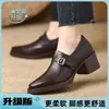 Nueva colección primavera y otoño 2026: Zapatos de cuero para mujer, de punta profunda, tacón grueso, tacón medio, cómodos y elegantes, versátiles para cualquier atuendo, con suelas gruesas