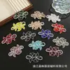 Acessórios de Joias Flor Folha de Strass Doce Moda Acessórios de Cabelo Flor Broche Sapato Bolsa Joias Artesanais DIY Acessórios Atacado