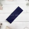 Faixa de Cabeça Costurada Lisa Colorida Transfronteiriça, Lenço de Cabeça Doce e Fashionável Estilo Ins Primavera-Verão, Faixa de Cabeça Esportiva Elástica Absorvente de Suor