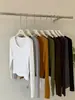 Camisa Básica Versátil Estilo Coreano 2026 Outono Nova Versão Coreana Manga Longa Slim Fit Valoriza o Corpo Top Versátil Camisa Básica para Mulheres