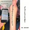 Montañas altas, caminos lejanos, ve el mundo y encuéntrate a ti mismo. Pegatinas de tatuaje de hierbas del Tíbet, antifricción, larga duración, tatuaje de muñeca simple y realista