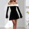 2026 Verano Nuevo Estilo Transfronterizo Europeo y Americano Comercio Exterior Ropa de Mujer Casual Diaria Viaje Color Sólido Ajuste Delgado Vestido Falda Corta