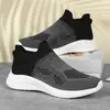 Otoño Nuevos Zapatos Casuales, Zapatos Deportivos Fly-Knit, Zapatos para Correr Ligeros Slip-On para Hombre