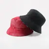 Sombrero de pescador tie-dye de doble cara con estampado digital transfronterizo para hombres y mujeres, sombrero de protección solar para moda exterior de primavera y verano