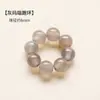 Acessórios de anel de corrida de cristal natural, ametista, cristal amarelo, contas redondas de ágata, pulseira DIY de anel de corrida, joias, fabricante de contas atacado