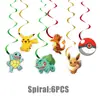 Accesorios de decoración de fiesta temáticos de Pokémon, superventas transfronterizos, platos de papel, vasos de papel, servilletas de papel, manteles, artículos para fiestas