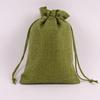 Fabricantes en stock, bolsa de lino con cordón, repelente de mosquitos, bolsita de ajenjo, bolsa para joyería, cosméticos, embalaje de lino de imitación, bolsa de regalo.