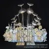 Casamento Arte em Ferro Galvanizado Luzes de Caminho Dente-de-Leão Acrílico Luminoso Layout de Palco Enfeites Bola Redonda Branco Leitoso Luzes Decorativas