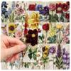 30 marcapáginas de flores retro, material decorativo para libros, para estudiantes, etiquetas de papel, tarjetas, marcapáginas.