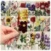 30 marcapáginas de la serie de flores retro de alto valor, transparentes, simples, decorativos para libros, caligrafía y pintura, tarjeta de etiqueta portátil