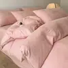 Conjunto de cama de luxo de algodão 100% cetim jacquard grau A com quatro peças, incluindo uma capa de edredom 100% algodão e lençol de baixo, criando uma atmosfera de quarto de alto padrão