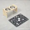 Estante de Madera para Comederos de Mascotas, Ajustable, para Perros Pequeños y Medianos, Estante para Comedero de Gatos, Comedero para Perros, Estante para Agua