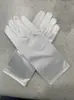 Vestido de Baile Curto Brilhante Luvas de Cetim Etiqueta Recepção Luvas de Noiva Luvas Cruzadas de Cetim Atacado