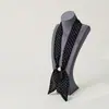 Colar Cachecol de Seda com Contas de Bolinhas Design de Nicho Feminino Corrente de Clavícula Ajustável Acessórios para Suéter