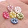 Botones de Resina Coloridos, Botones de Camisa Perlados de Corte de Dos Ojales, Botones de Cuello de Camisa para Mujer, Botones para Cárdigan de Primavera y Verano