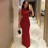 Ropa de Mujer Más Vendida de Amazon 2026 Verano Nueva Moda Elegante Ajuste Delgado Vestido de Manga Corta Liso con Pliegues Venta al por Mayor