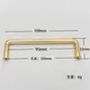 Suministro Directo de Fábrica Caja de Regalo de Maquillaje Bolso con Asa Plástico Moderno Simple Lujo Ligero Chapado Eléctrico UV Dorado Brillante Asa Pequeña