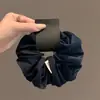 Goma para el pelo de tela texturizada de color sólido Estilo coreano Goma para coleta Estilo nuevo 2025 Simple y versátil Goma para el pelo roja y azul