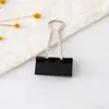 Clip Carpeta Negro Clip Pequeño Organizador de Papeles de Examen para Estudiantes Clip Multifuncional Cola de Golondrina Clip para Boletos Clip Fijo para Libros