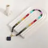 Collar con colgante de letra de 14 quilates para mujer, joya de piedras preciosas de colores, joyería de playa de verano, gran oferta en Amazon