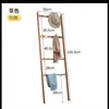 Perchero de pie para dormitorio, uso doméstico, perchero de esquina, almacenamiento, madera maciza, ahorrador de espacio, colgador de esquina simple para ropa y bolsos