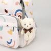 Bolso de momia de otoño, nueva moda, bolso portátil para exteriores para madres, bolso de nailon de gran capacidad para madres y bebés, mochila para damas, venta al por mayor
