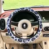 Funda de volante de coche cálida de felpa personalizada por el fabricante, protector de volante antideslizante para invierno, funda de mango anticongelante