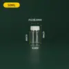 Botellas de Plástico de Boca Ancha para Mascotas 30 50 80ml Botellas Cápsula de Plástico Botellas Dosificadoras de Grado Alimenticio Botellas Pequeñas para Medicamentos Botellas de Muestra