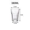 Vaso de cerveza de barril de acrílico, vaso de cerveza de plástico para PC, vaso octogonal para bar, vaso de cerveza para catering resistente a caídas KTV, vaso de té