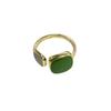 Anillo Geométrico Dulce Colorido de Esmalte para Mujer, Moderno y Elegante, Adecuado para el Trabajo, Anillo Abierto de Bloques de Color, Anillo para el Dedo Índice, de Moda