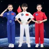 Traje de Aviação Infantil Uniforme de Piloto Traje Espacial Masculino e Feminino Comissário de Bordo Jogos de Astronauta Espacial Traje de Desempenho